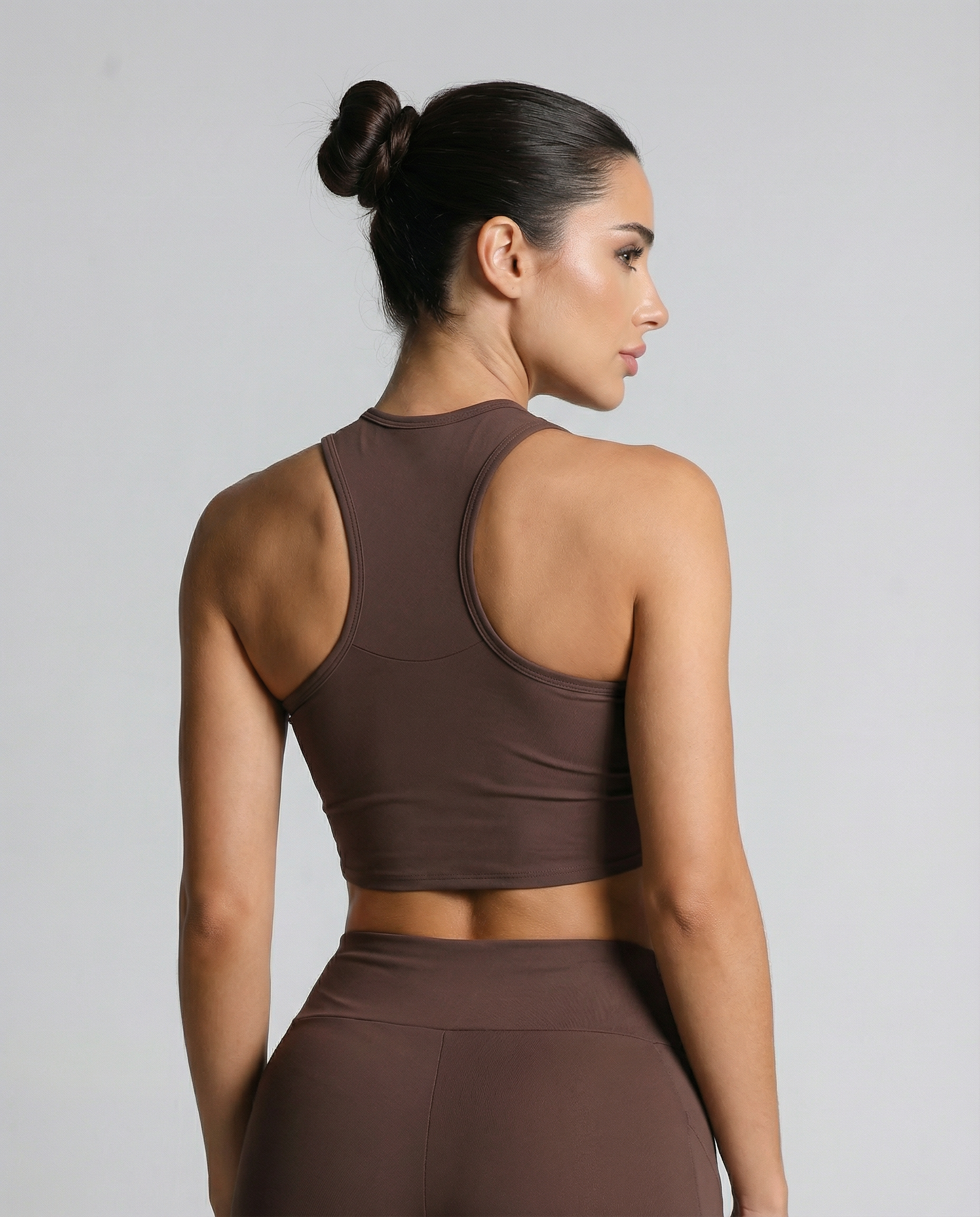 Cropped Nadador Daily Marrom