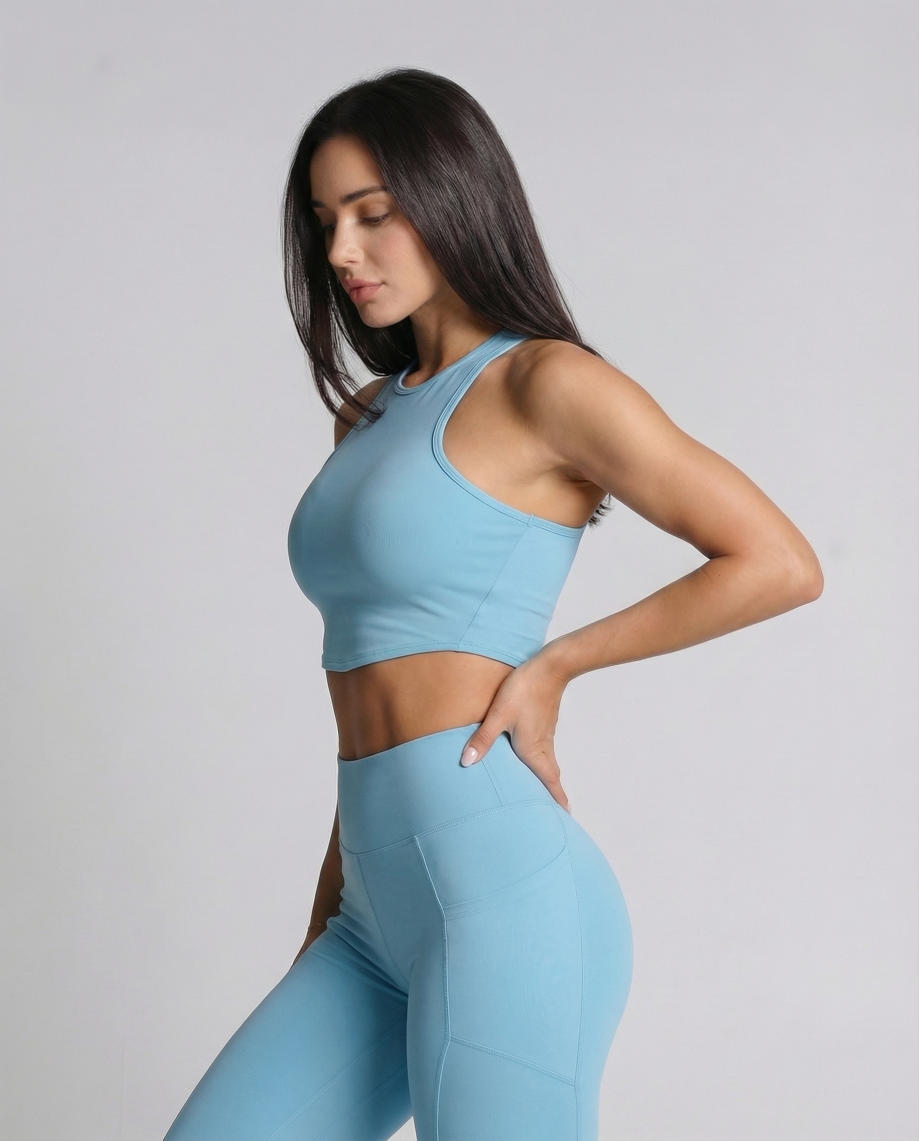 Cropped Nadador Daily Azul