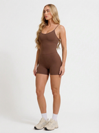 Macaquinho Daily Alças Finas Marrom