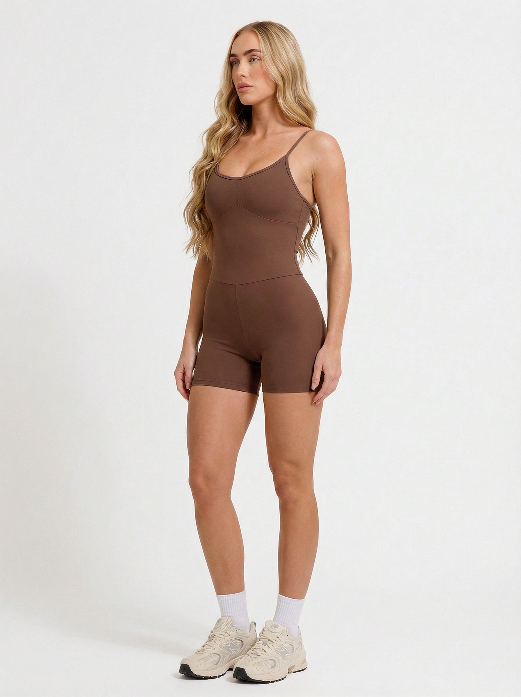 Macaquinho Daily Alças Finas Marrom