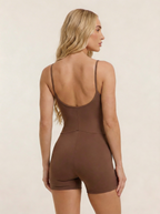 Macaquinho Daily Alças Finas Marrom