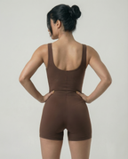 Macaquinho Daily Alças Largas Marrom