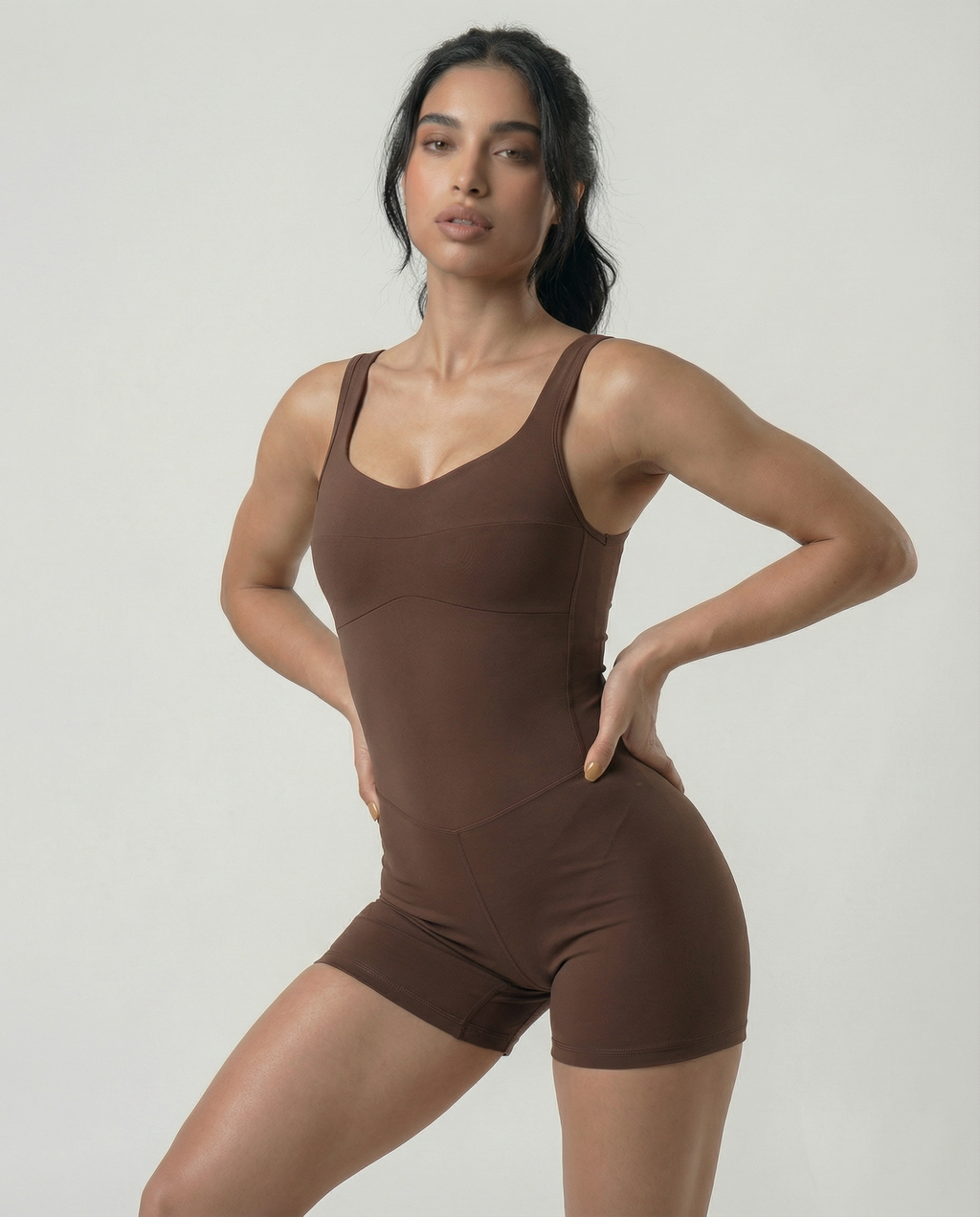 Macaquinho Daily Alças Largas Marrom