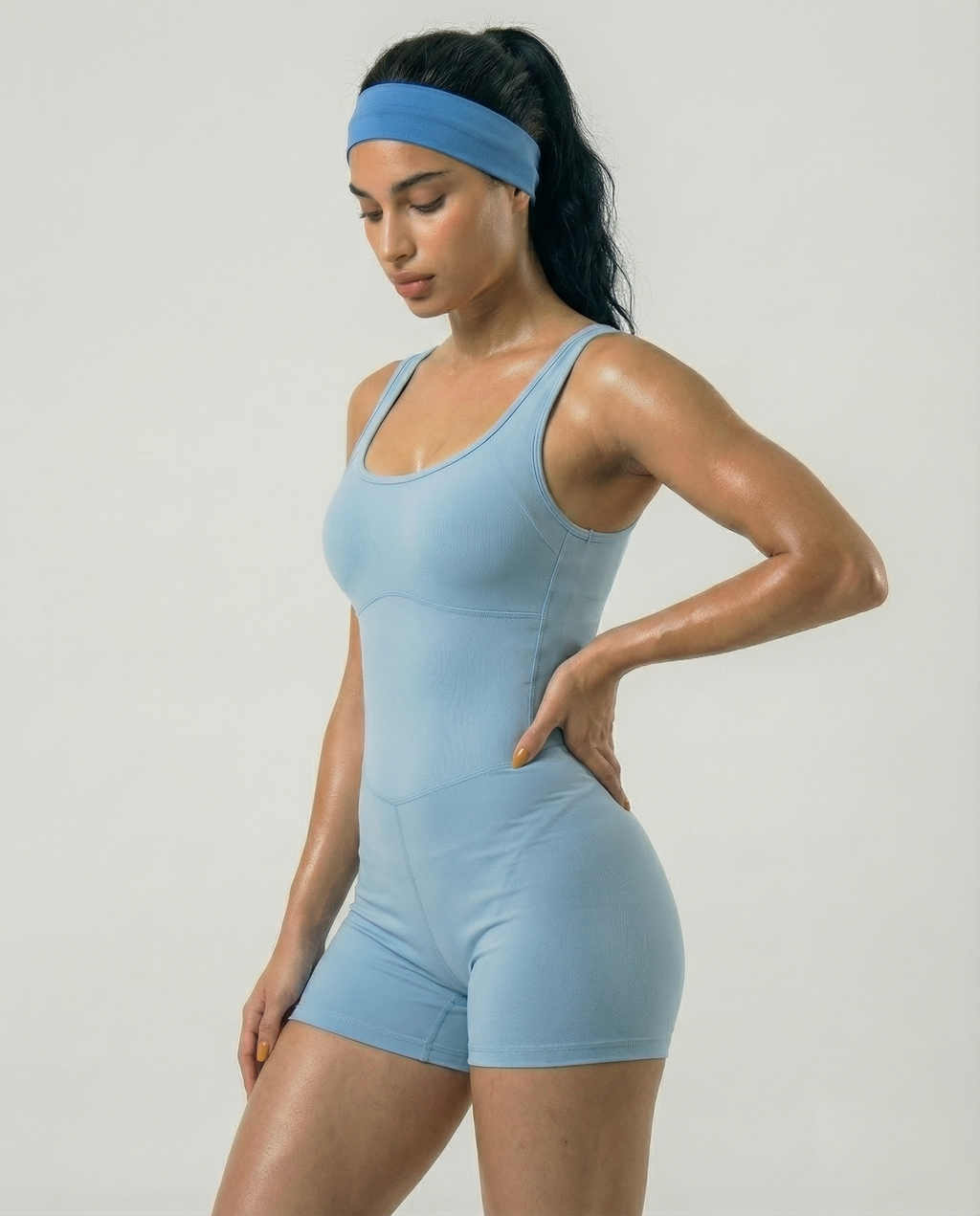 Macaquinho Daily Alças Largas Azul